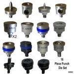16 Piece Punch and Die Kit for SPR-12 Aluminum Self Piercing Rivet Gun